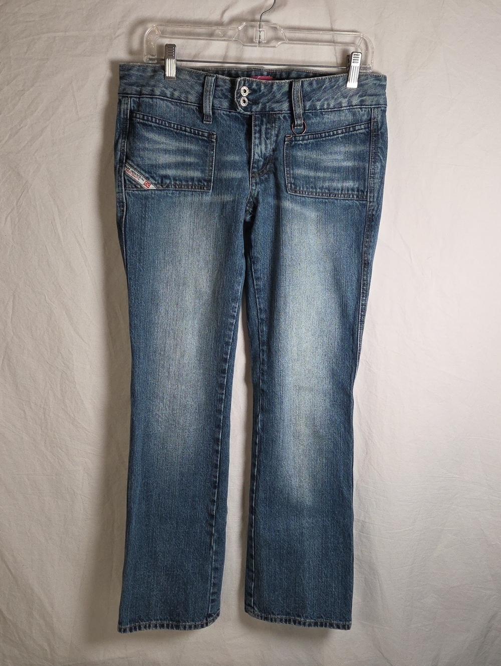 Vintage Rare Y2K DC & Co Natanel Low Rise Patch Pocket Jeans Size 30 Utility